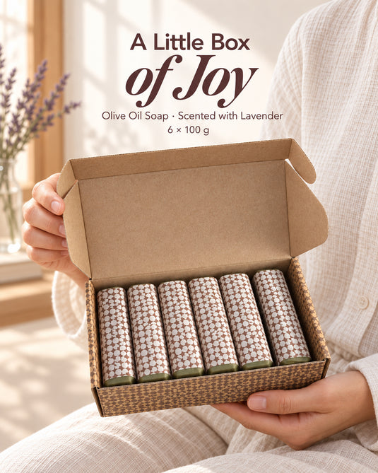 Lavender Olive Oil Soap Gift Set – 6 x 100g
