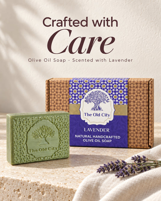 Lavender Soap Bars 6 × 100g — Natural Olive Oil
