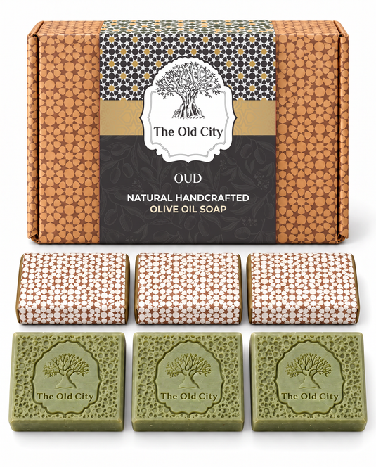 Oud Soap Bars 6 × 100g — Natural Olive Oil