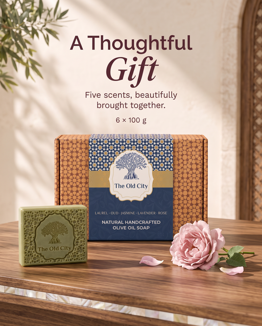 Assorted Olive Oil Soap Gift Set – 6 x 100g, 5 Scents