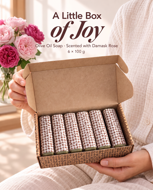 Rose Olive Oil Soap Gift Set – 6 x 100g